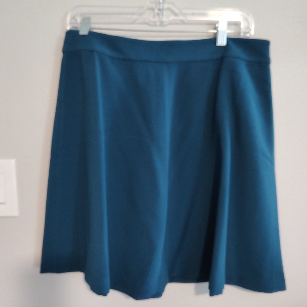 Ann Taylor Loft Teal Skirt Size 10 NEW